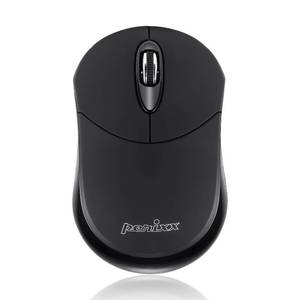 lot 41034 image: Perixx PERIMICE-802B Wireless Bluetooth Mouse - Portable Design for Windows, iOS, and Android Tablet - Black Rubber Black