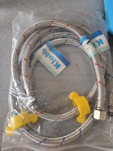 lot 41054 image: Faucet Supply Lines 32 Length 12 -Inch Female Compression Thread x M10 Male Connector Braided Stainless Steel Sink Hose for Bathroom Kitchen Sink Faucet x 2 Pcs (1 Pair)