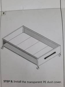 lot 41059 image: Under Bed Storage Container Wheels