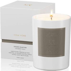 lot 41078 image: ESNA HOME Leblanc Cashmere Touch Luxury Aromatherapy Scented Candles  Essential Oils All Natural Soy Candles Gifts for Women  8.8oz 50 Hours Clean Burning  Votive Candle with Premium Gift Box