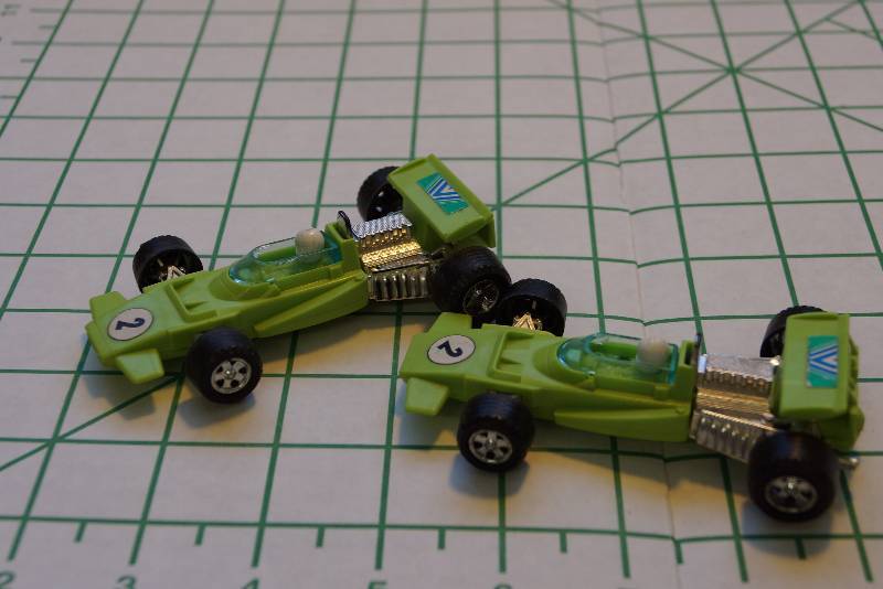 lot 389 image: 2 Indy Style Cars  Funmate- Proctor & Gamble 1970s Toys