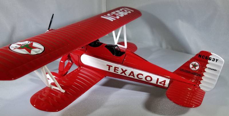 lot 297 image: ERTL-WINGS OF TEXACO SERIES BANK  132 Scale-  1931 Stearman Bi-Plane