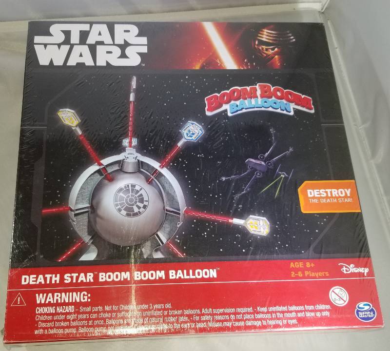 lot 292 image: Sealed  Star Wars Death Star Boom Boom Balloon Game