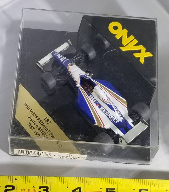 lot 278 image: Boxed Onyx Diecast Indy Car- Williams Renault  Ayrton Senna