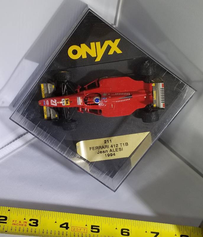 lot 276 image: Boxed Onyx Diecast Indy Car- 1994 Ferrari  Jean Alesi