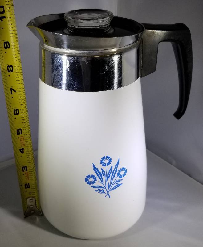 Vintage Corning Glass Coffee Percolator Stove Top Pot (item #214560)