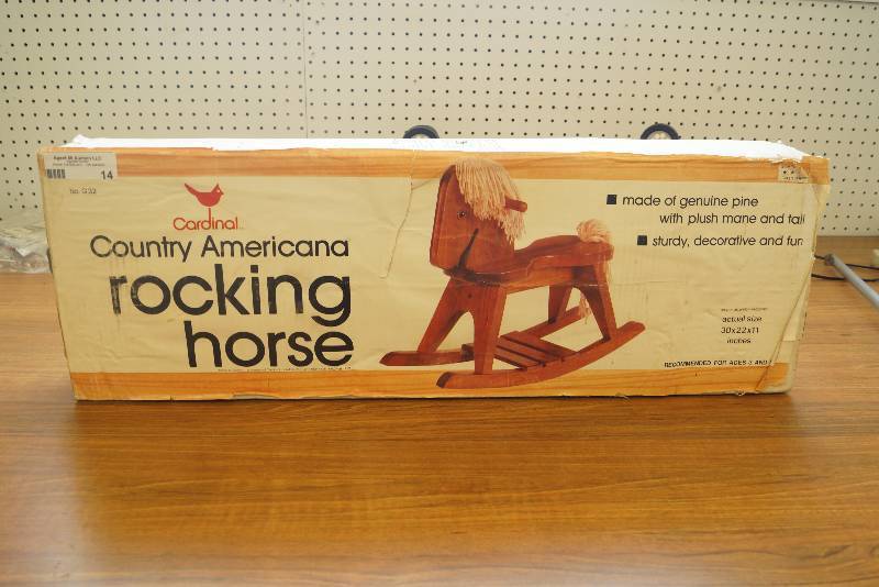 lot 14 image: Country Americana Rocking Horse- NIB