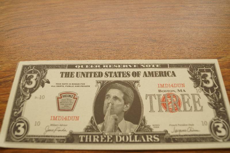 lot 4 image: Lot of 3-  Fake Money  Liberal Parody