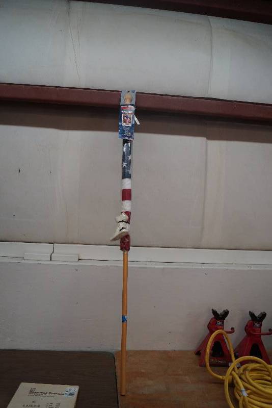 lot 21 image: New American Flag Set- Pole-Flag-Bracket