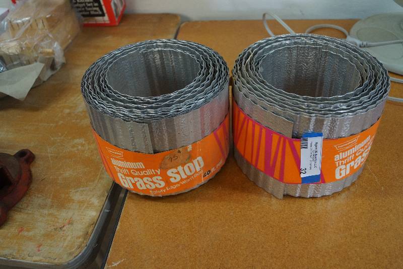 lot 32 image: Lot of 2-  40ft per Roll- Aluminum Grass Stop