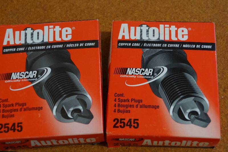 lot 56 image: Autolite Spark Plugs #2045- 2 Boxes- 4 Per