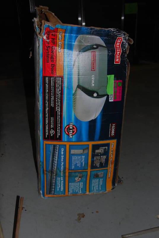 lot 9024 image: Craftsman 12 HP Garage Door Opener - new in box