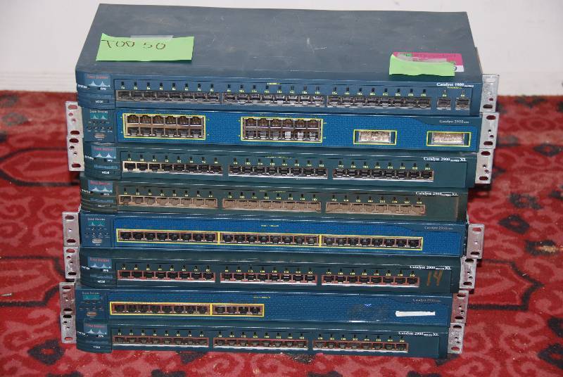 lot 9059 image: Cisco Hubs & Routers - 19 rack