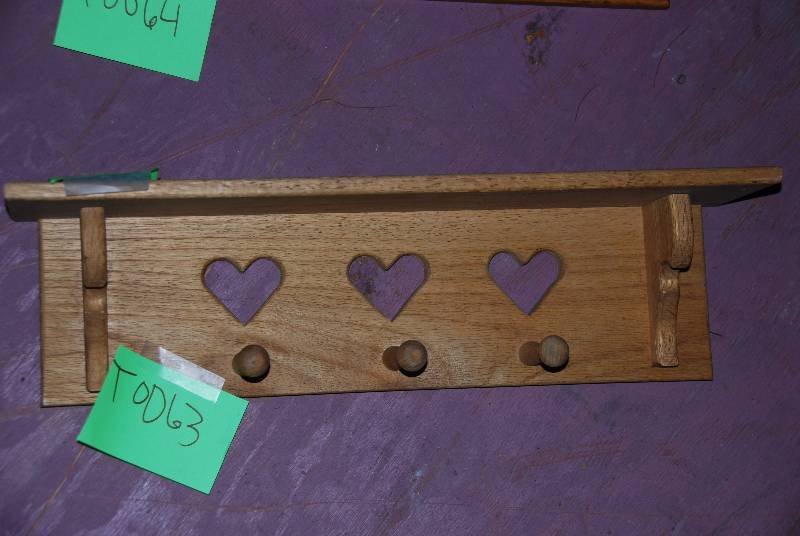 lot 9054 image: Wooden 21 Shelf - Oak