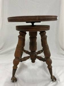 lot 48007 image: Antique Piano Stool
