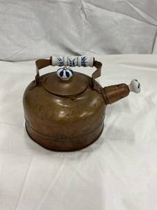 lot 48015 image: Antique Copper Tea Kettle