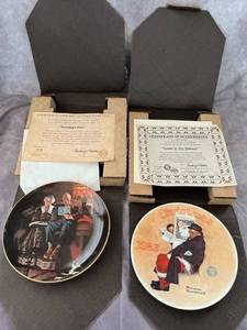 lot 48043 image: Knowles Norman Rockwell Collector Plates