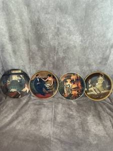 lot 48056 image: Lot of 4 Norman Rockwell Collector Plates