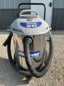 lot 48097 image: Shop Vac Contractor Wet Dry Vac 15 gallon 6.25 Peak HP