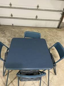 lot 48108 image: Card Table and Four Chairs