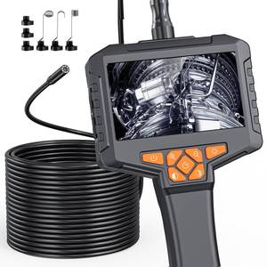 lot 22356 image: 50FT Endoscope Camera with Light, Ginocaco 4.3 HD 1080P Borescope Inspection Camera with 8 Adjust LED Lights, Semi-Rigid Cable, IP67 Waterproof Scope for HVAC Tool, Gadget Gift for Men