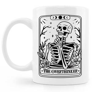 lot 22399 image: BESERH Skull Skeleton Coffee Mug, Goth Decor Mug, Gothic Spooky Gift for Thinkers and Skeleton Goth Lovers, Skull Cup Gothic Gifts for Men Women