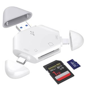 lot 22420 image: TIANSONG SD Card Reader,Memory Card Reader for iPhone USB C to Micro SD Card Adapter Support SDTf Card Trail Game Camera Viewer for iPhone 1516 Mac iMac Macbook ProAir iPad Pro Android Phone Tablet