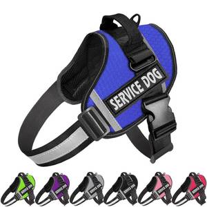 lot 22423 image: JSXD Dog Harness,No-Pull Service Dog Harness with Handle Adjustable Outdoor Pet Dog Vest 3M Reflective Nylon Material Vest for Breeds,Easy Control for Small Medium Large Dogs