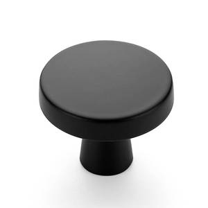 lot 22426 image: Ravinte 5 Pack Drawer Pulls 1-14 Inch Matte Black Kitchen Cabinet Knobs Solid Round Black Dresser Handles for Simple Cupboard Hardware