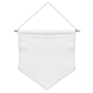 lot 22437 image: PATIKIL Enamel Pin Display Banner, 11x10 Canvas Blank Holder Board Wall Hanging for Trading Badge Flag Collection Organizer Book Collector Case Pennant Felt Bag Box, White