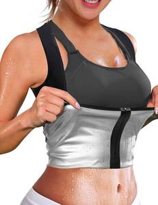lot 22456 image: NonEcho Women Hot Sweat Sauna Suit Waist Trainer Vest Workout Tank Top Slimming Body Shaper Corset with Zipper