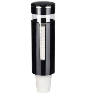 lot 22457 image: Cup Dispenser, Pull Type Water Cooler Cup Holder Fit 4oz-7oz Disposable Cups, Upgraded Wall Mounted Mouthwash Cup Dispenser for Bathroom Office Gym School -Black