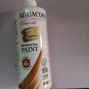 lot 22460 image: Aquacool Trend Multi-Acrylic Chalk Paint RAL 8001 Ochre Brown 500ml