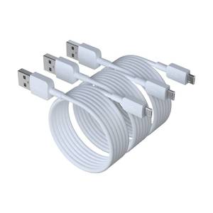lot 22461 image: Hrbzo Micro USB Cable USB2.0 Fast Android Charging Cord 3.3FT 3Pack Charging Cable Compatible with Galaxy S7 S6 and Other Micro USB Connector Devices