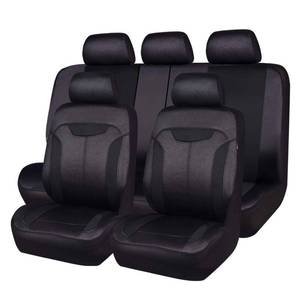 lot 22485 image: CAR PASS Car Seat Covers Full Set 3D Air Mesh in Breathable Cloth, 3 Zipper Rear Bench Armrest Airbag Compatible Universal Fit 95% Car,SUV,Truck,Sedan,Van,Automotive, Sports Interior Covers, Black
