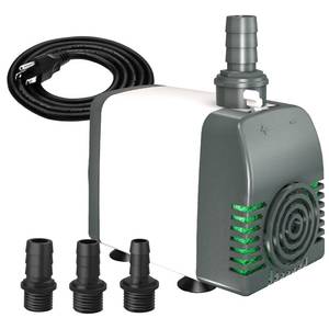 lot 22490 image: Knifel 550GPH Submersible Water Pump, Fountain Pumps with dry run protection Adjustable Flow Rate Desin 6.5ft High Lift for Fountains, Hydroponics, Ponds, Aquariums & More