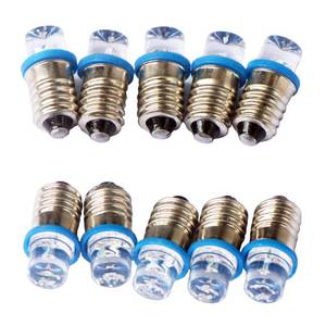 lot 22581 image: GutReise 10pcs E10 Screw 6V Blue Flood Light Led Bulb Flood Light Lamps 10pcs E10 Base (6V, Blue)