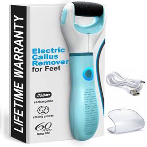 lot 22584 image: Rechargeable Electric Foot Callus Remover Tool - High-Speed 2800 RPM Electric Foot Sander Callus Remover with Replaceable Roller - Compact &amp Easy Maintenance, Up to 2-Hour Runtime for Smooth Feet