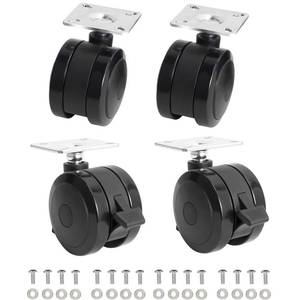 lot 22634 image: 4 Pack 69828 69827 Locking Caster for Weber Spirit 200300 Series Grills (Model Years 2013 and Newer) with Up Front Controls, Caster Wheel with Plate and Screws for Weber Grill Replacement Parts