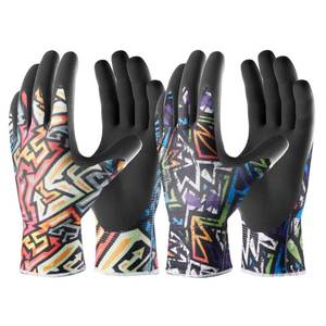 lot 24310 image: COOLJOB 6 Pairs Safety Nitrile Work Garden Gloves, Touch Screen Working Yard with Grip for Men, Palm Dipped Oil Resistant, Thin Durable Flexible for Workers, Gardeners Multicolor #1 Large
