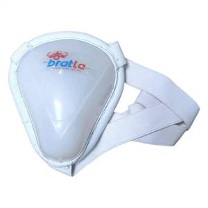 lot 24328 image: Bratla Cricket Abdominal Guard with Strap, Groin Protector Athletic Cup, Used for Multi-Sports Baseball, Karate, Boxing for Adults
