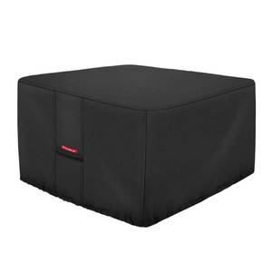 lot 24357 image: Porch Shield Fire Pit Cover - Waterproof 600D Heavy Duty Fade Resistant Square Patio Fire Pit Table Cover Black - 32 x 32 inch