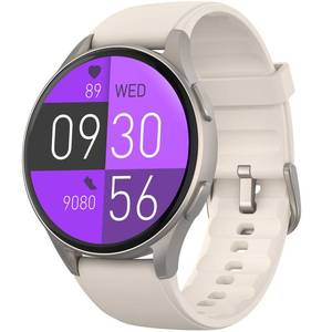 lot 24389 image: kececo Smart Watch, Built-in Alexa, GPS, VO2 Max, HRV, SpO2 Sleep Monitoring, Noise Detection, Womens Health, Sports Tracking, Notifications, 1.32 AMOLED, Compass, Altimeter (Bluetooth, Gray, 43mm) - Retail $99.01