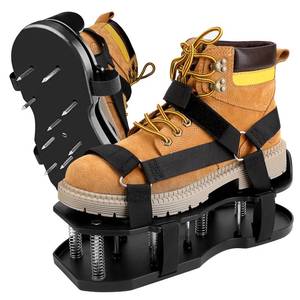 lot 24416 image: Lawn Aerator Shoes with Spring Base,Free-Installation Lawn Aerator Tool with Automatic Leaf and Dirt Cleaning,Heavy-Duty Spike Shoes for Lawn Care,Adjustable Laces Perfect for Lawn, Yard, and Garden