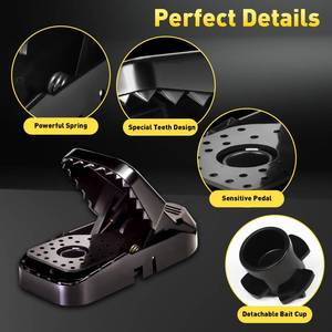 lot 24438 image: VRXVR Mouse Traps , Indoor Outdoor Use, Small Mice Catchers for Home Indoor, Reusable Mice Trap, Quick-Set Mousetraps for House
