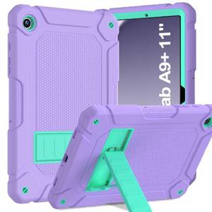lot 24467 image: BMOUO Case for Samsung Galaxy Tab A9 Plus 11 Inch 2023 (SM-X210X216X218), Heavy Duty Shockproof Protective Galaxy Tab A9A9 Plus Case with Kickstand, Purple