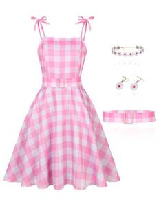 lot 24476 image: Movie Costume Women Adult Halloween Costume Doll Princess Party Cosplay Outfits with Accessories Belt Daisy Floral Jewelry MA052-S