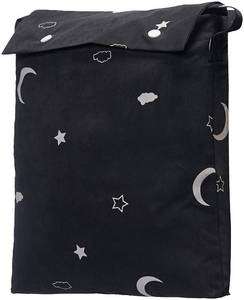 lot 24506 image: Amazon Basics Portable Blackout Curtain Shade with Suction Cups, 50 x 78, 1-Pack, Moon and Stars