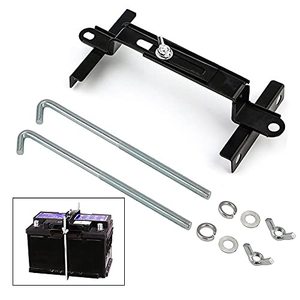 lot 24540 image: Adjustable Battery Hold Down, Universal Battery Adjustable Crossbar with L Bolt Battery Hold Down Holder for Car SUV (Bolt Length 24cm9.45inches)