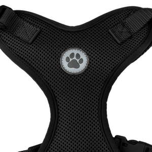 lot 4424 image: Vibrant Life Dog Harness Mesh Adjustable Reflective Dog Walking Pet Harness Black Size Medium